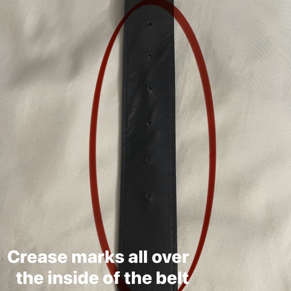 Black faux leather skinny belt - Picture 4 of 9